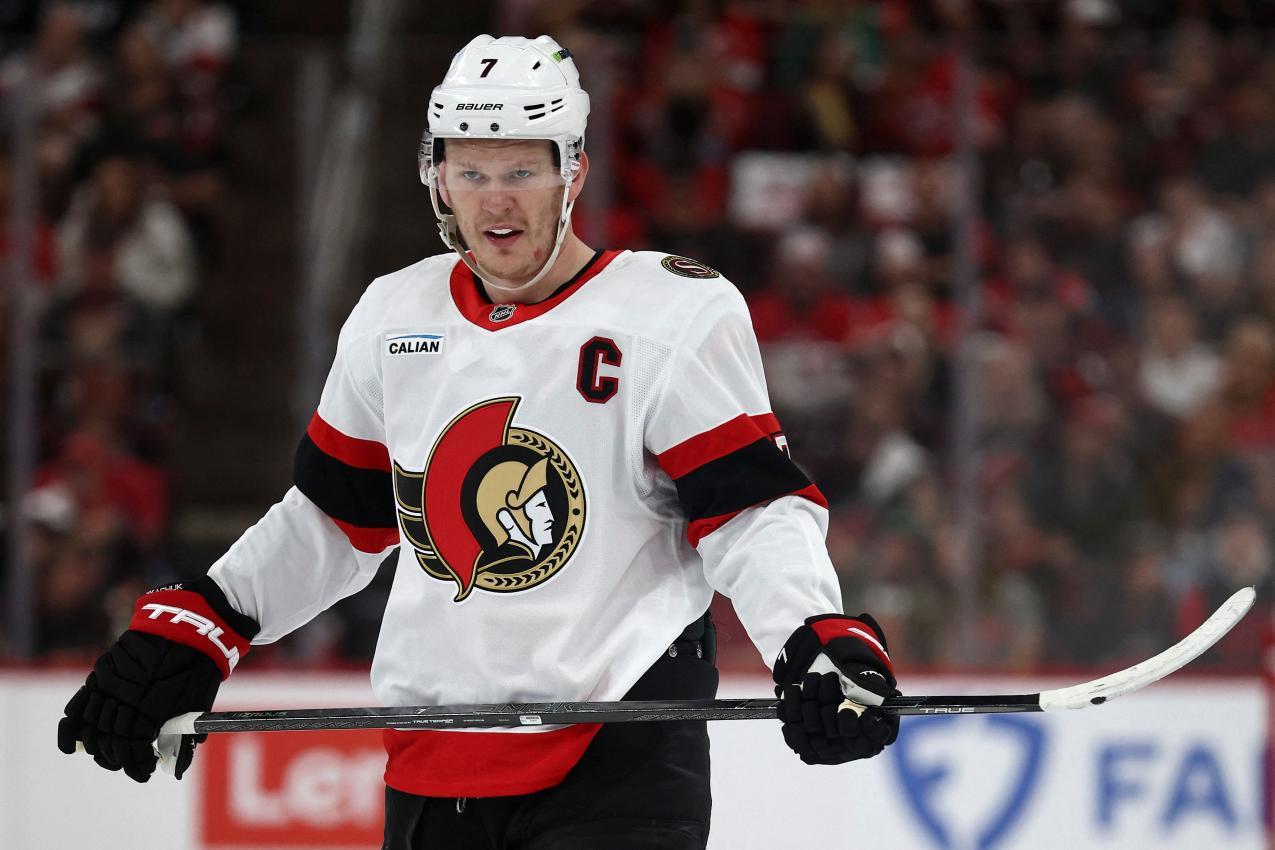 Brady Tkachuk gibt sich kämpferisch. © APA / JARED C. TILTON