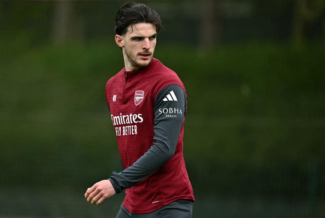 Declan Rice will mit Arsenal Geschichte schreiben. © APA/afp / BEN STANSALL