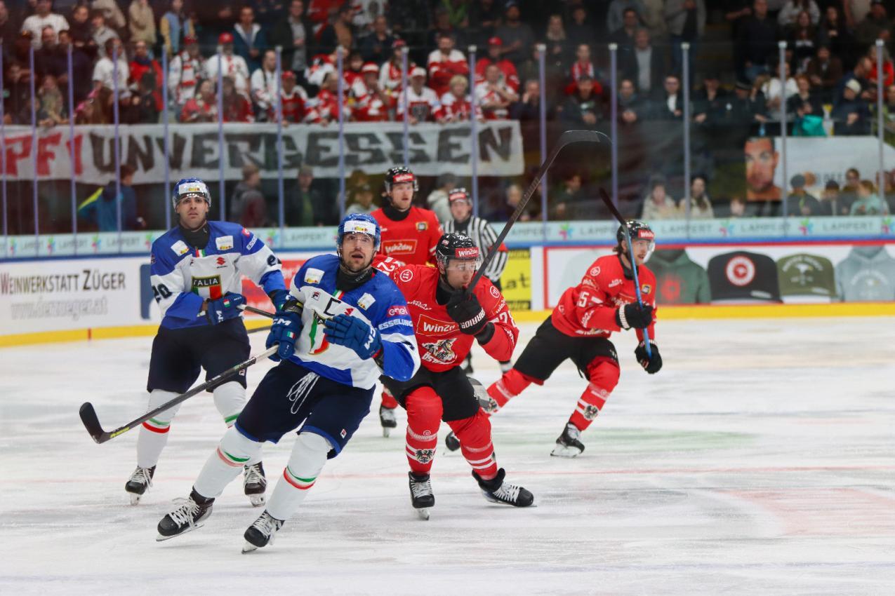 Die Azzurri schlugen sich gegen Österreich wacker. © ÖEHV/Christian Rothmund