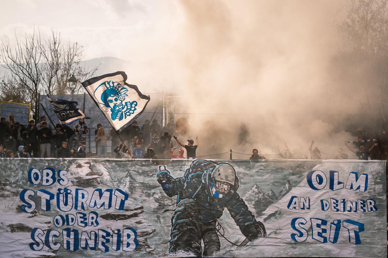 Die „Curva Sud“ sorgt für eine passende Serie-D-Kulisse. © FC Obermais