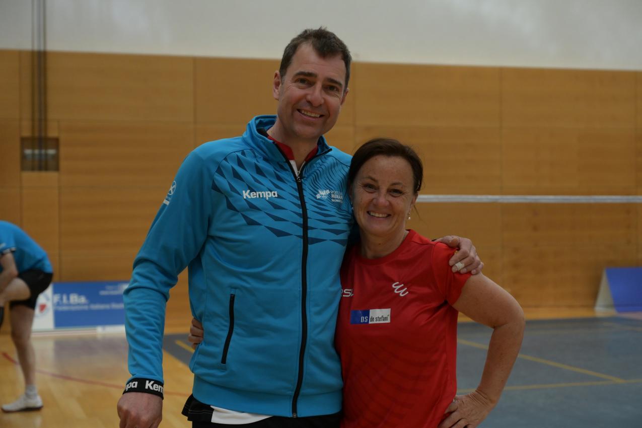 Die Dreifach-Champions Klaus Raffeiner  und Claudia Nista.