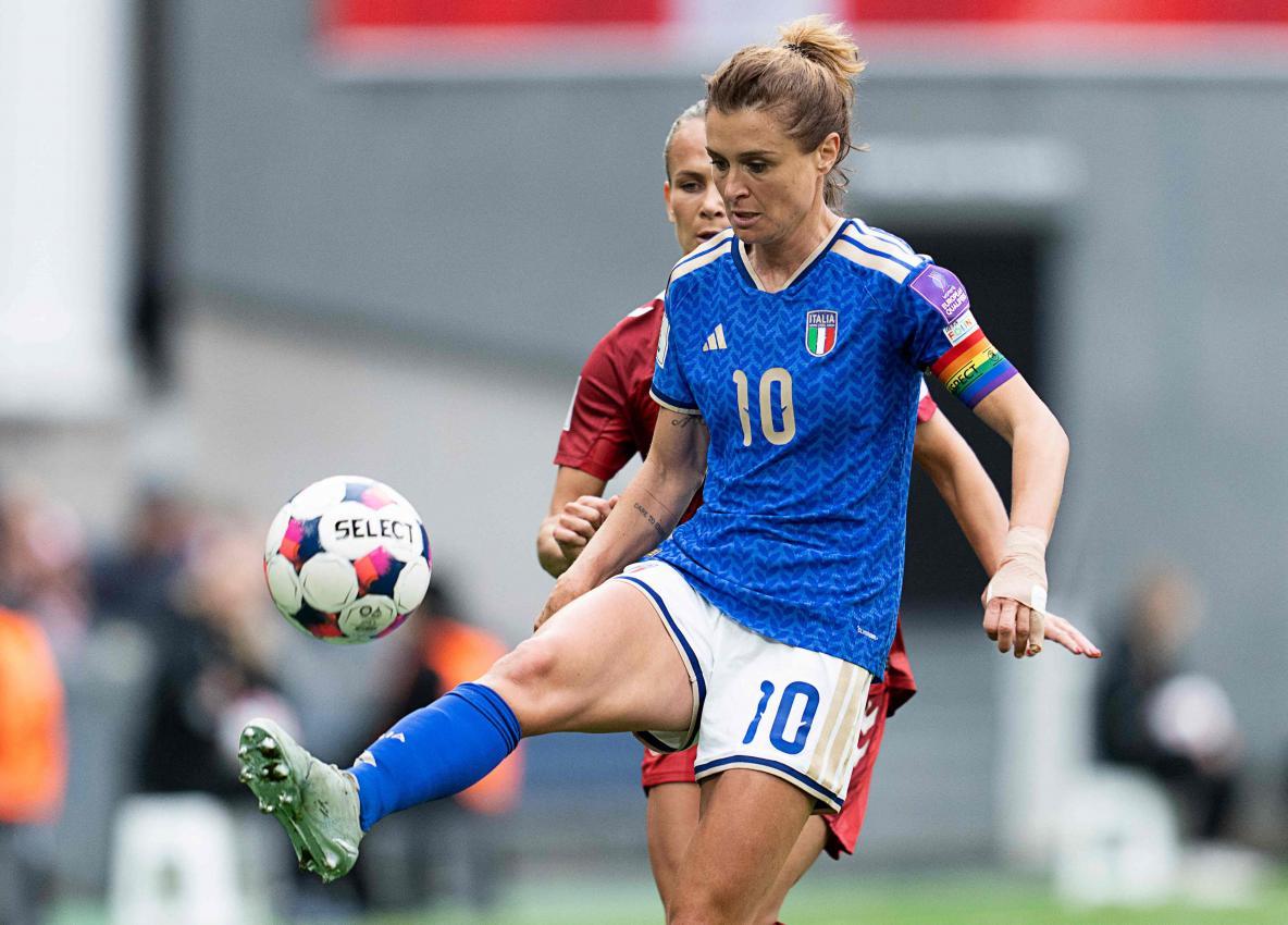 Italiens Aushängeschild: Cristiana Girelli. © APA/afp / CLAUS BECH