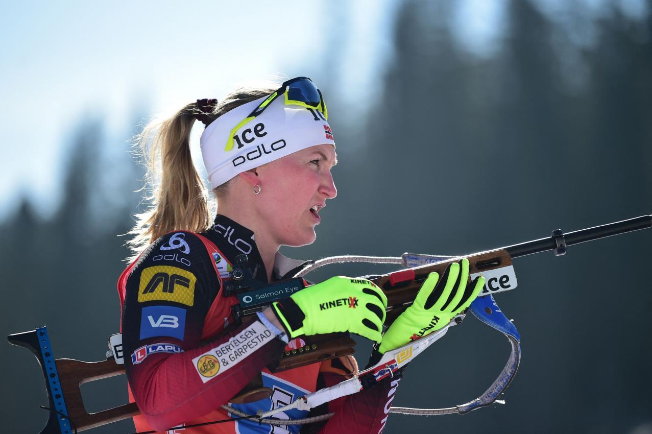 Marte Olsbu Røiseland beendete vor drei Jahren ihre Karriere. © APA/afp / JURE MAKOVEC