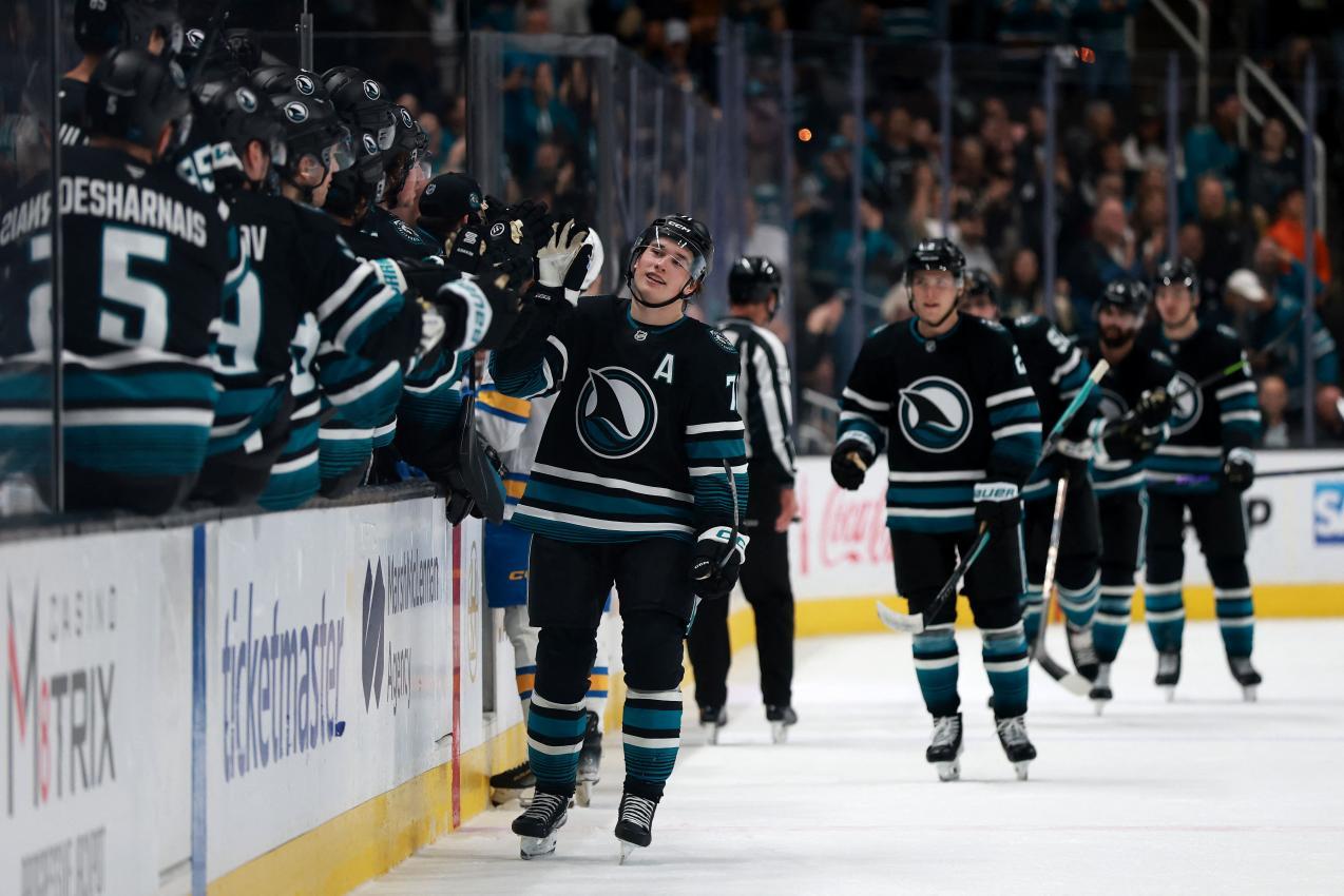 San Jose feiert sein Ausnahmetalent Celebrini. © APA / EZRA SHAW