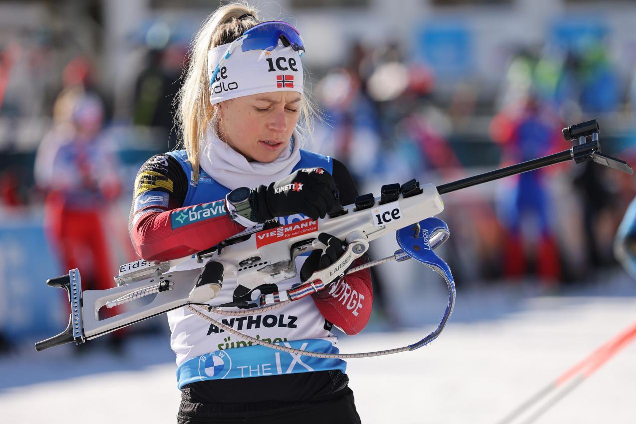 Tiril Eckhoff zählte jahrelang zu den besten Biathletinnen der Welt. © ANSA / LUCIANO SOLERO