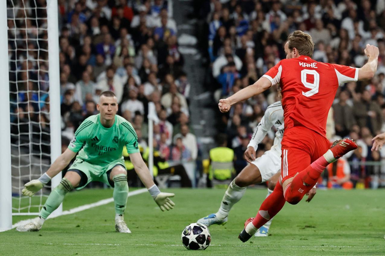 Torjäger Harry Kane erzielte das 2:0. © APA/afp / OSCAR DEL POZO