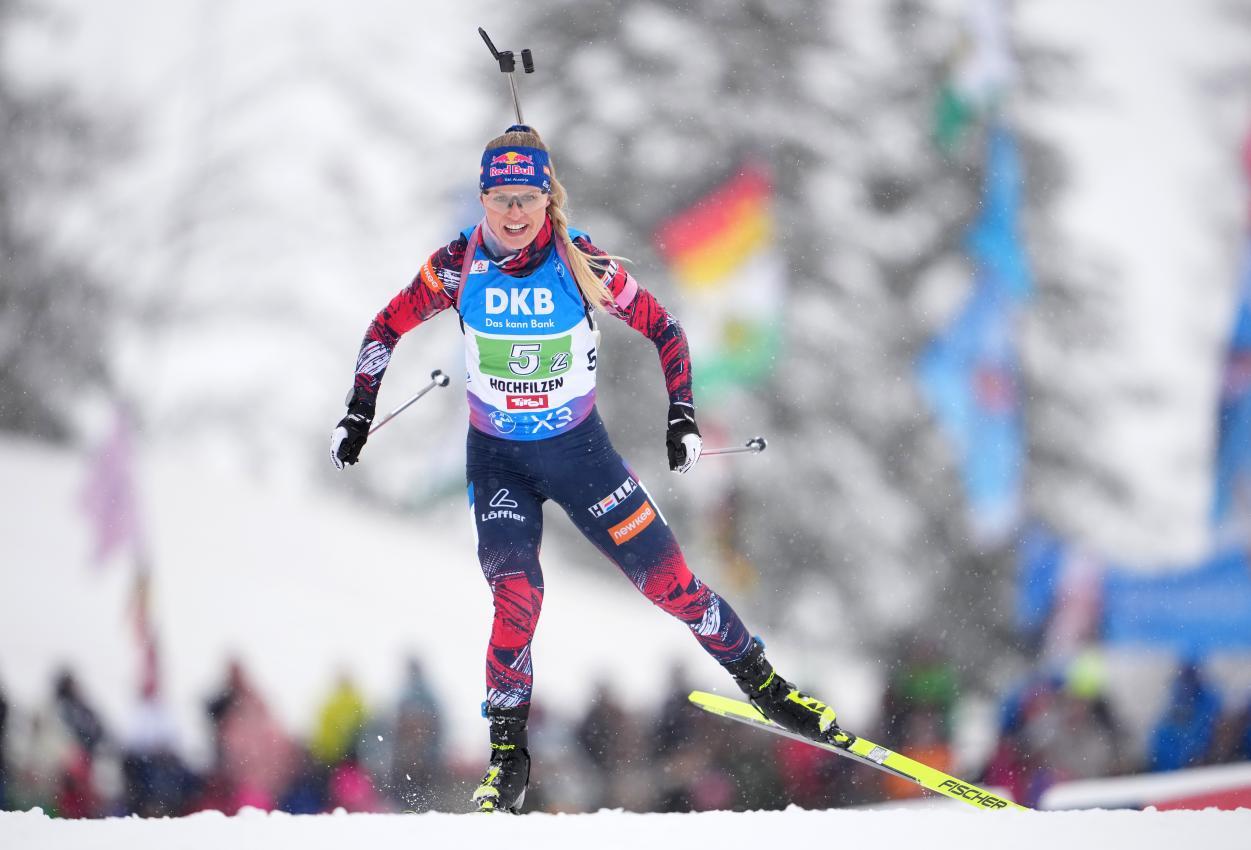 Anna Gandler ist die größte Hoffnungsträgerin im österreichischen Biathlon. © APA / GEORG HOCHMUTH