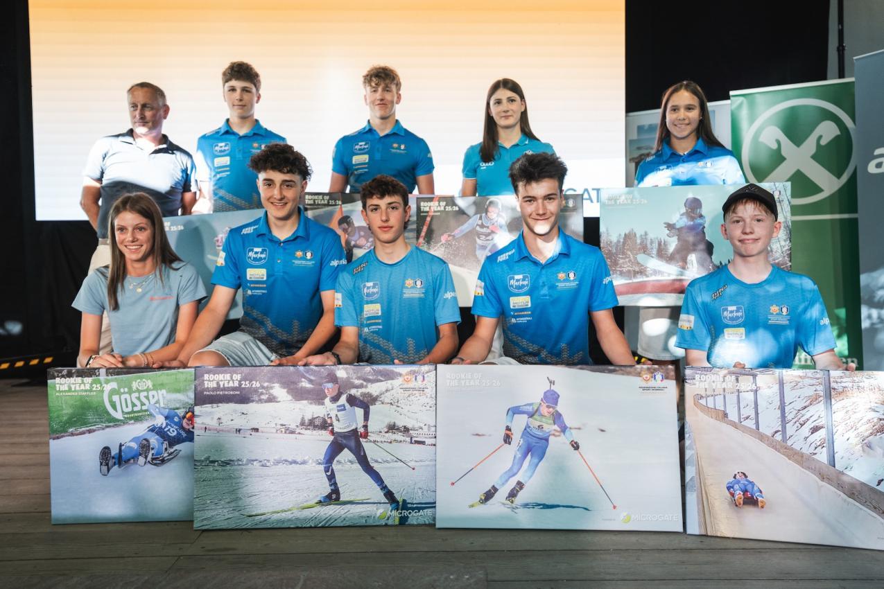 Die Ausgezeichneten der Kategorie „Rookies of the year powered by Microgate“. © Camilla Pizzini