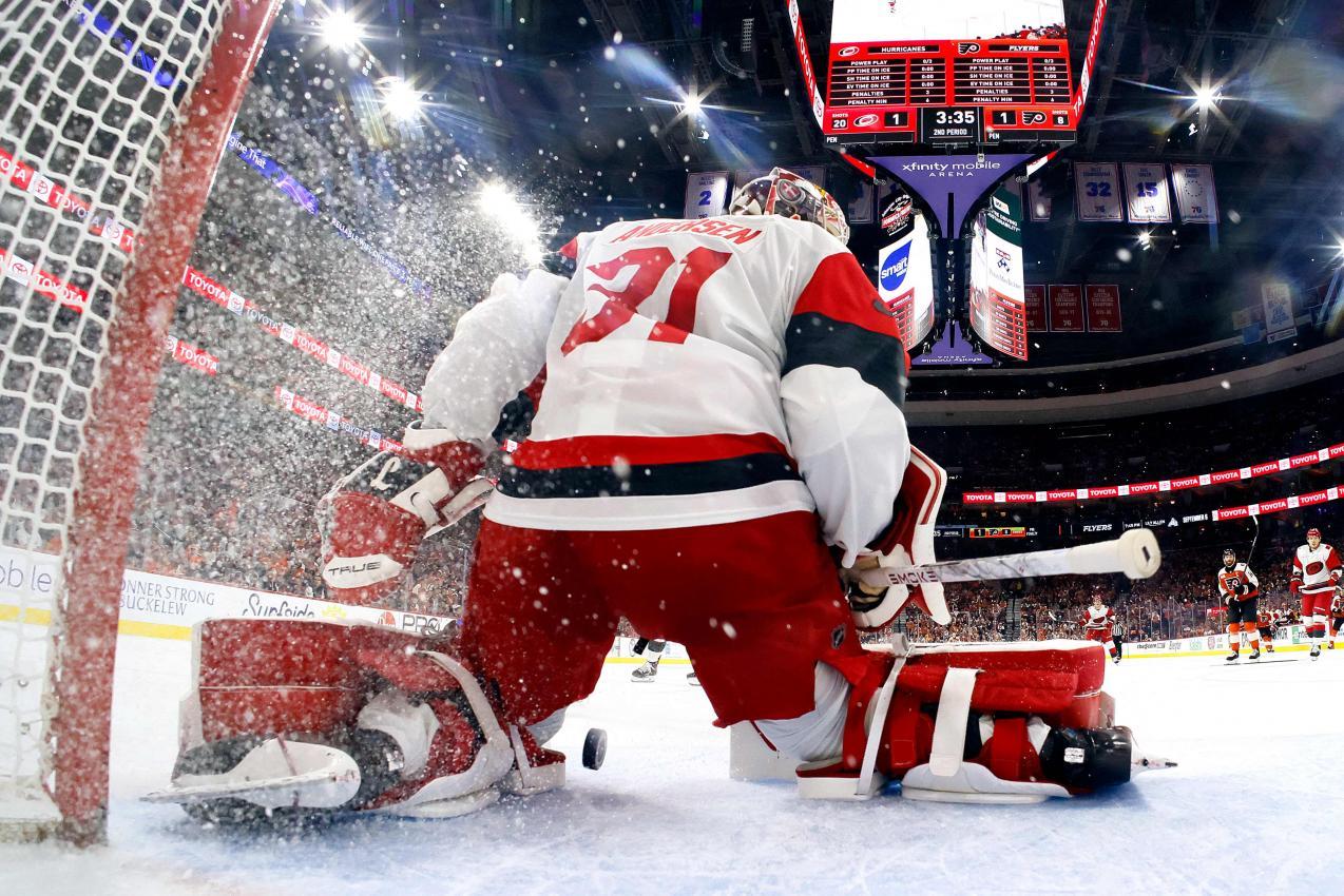 Frederik Andersen befindet sich in Topform. © APA / BRUCE BENNETT