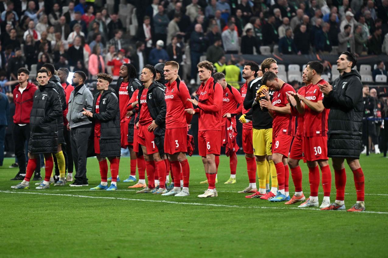 Freiburg musste sich geschlagen geben. © APA/afp / ANDREJ ISAKOVIC