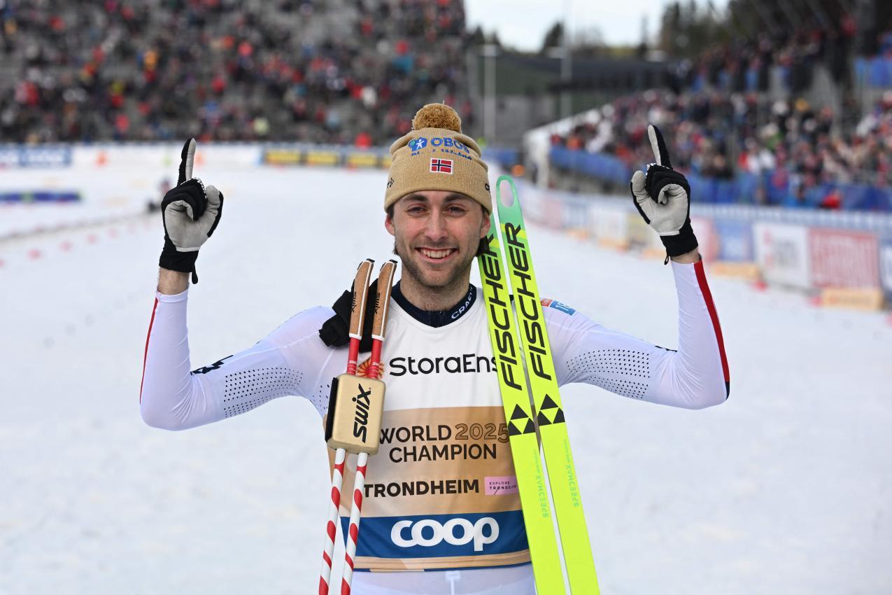Jarl Magnus Riiber ist der erfolgreichste Nordische Kombinierer aller Zeiten. © APA/afp / JONATHAN NACKSTRAND