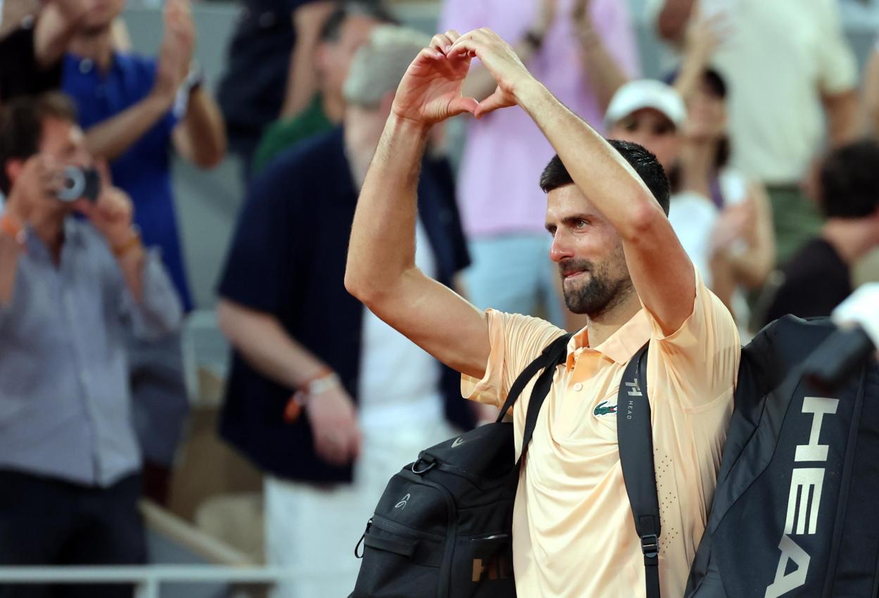 Novak Djokovic musste Fonseca den Vortritt lassen. © ANSA / CHRISTOPHE PETIT TESSON