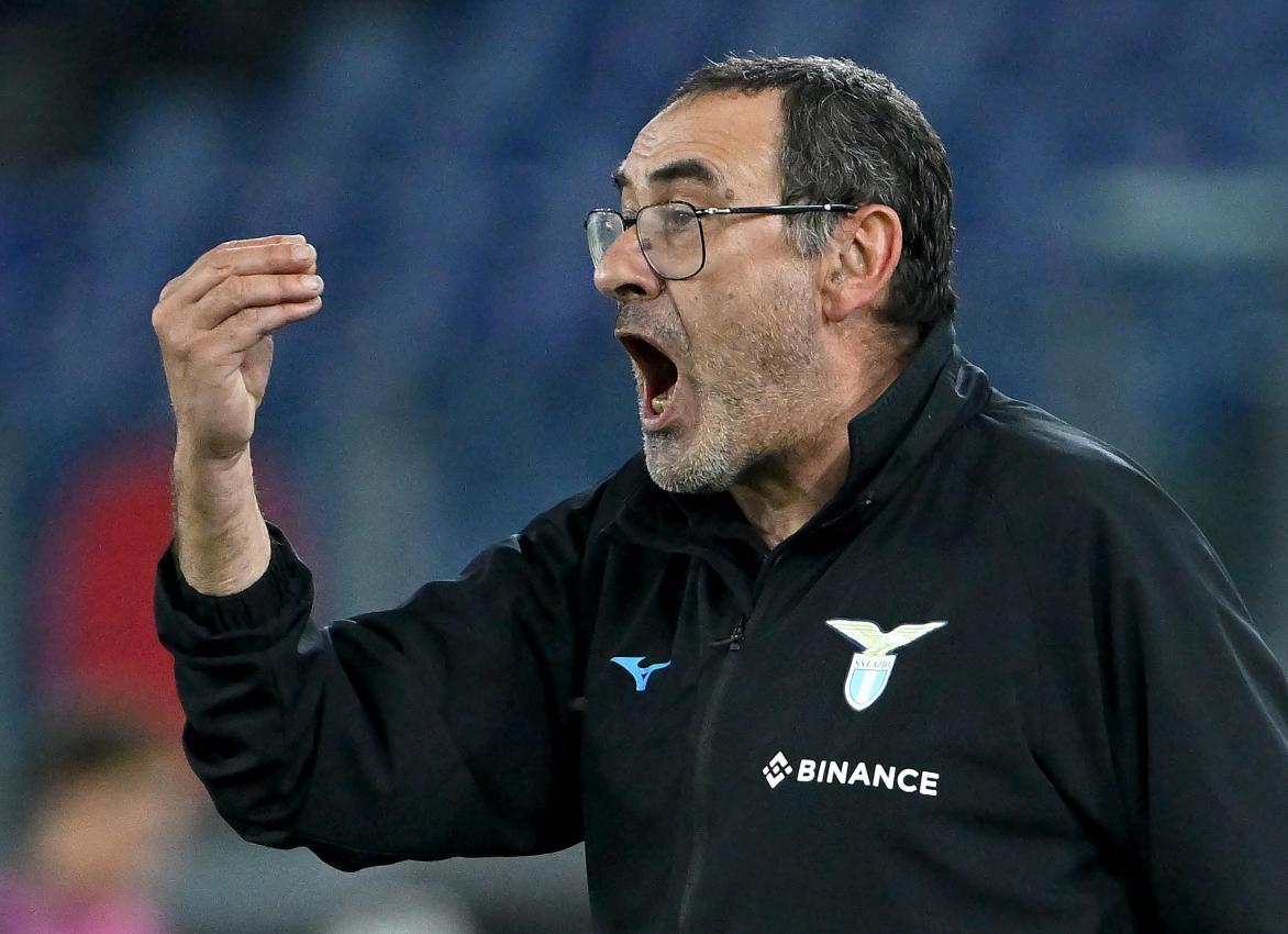 Römer Derby um 12.30 Uhr? Maurizio Sarri ist damit nicht einverstanden. © ANSA / ETTORE FERRARI