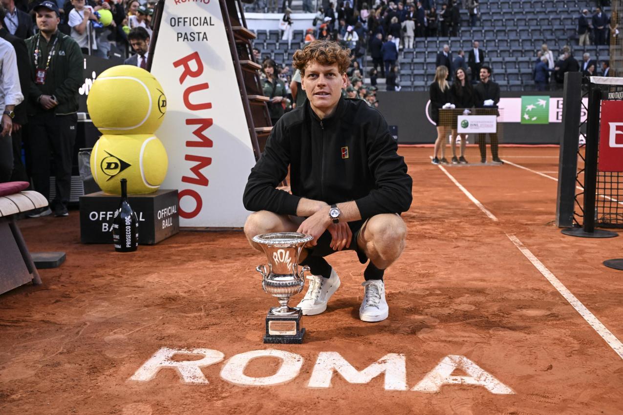 Sinner gewann das Masters-Turnier in Rom. © ANSA / Riccardo Antimiani