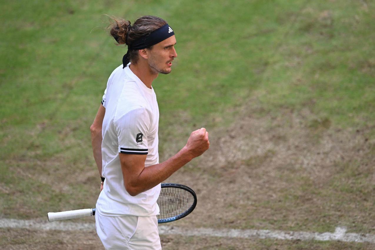 Alexander Zverev ist bei seinem Heimturnier auf Kurs. © APA/afp / CARMEN JASPERSEN