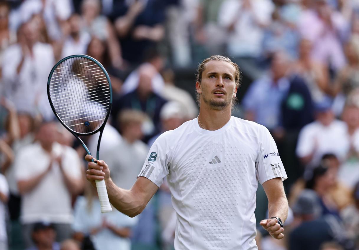 Alexander Zverev ist eine Runde weiter. © ANSA / TOLGA AKMEN