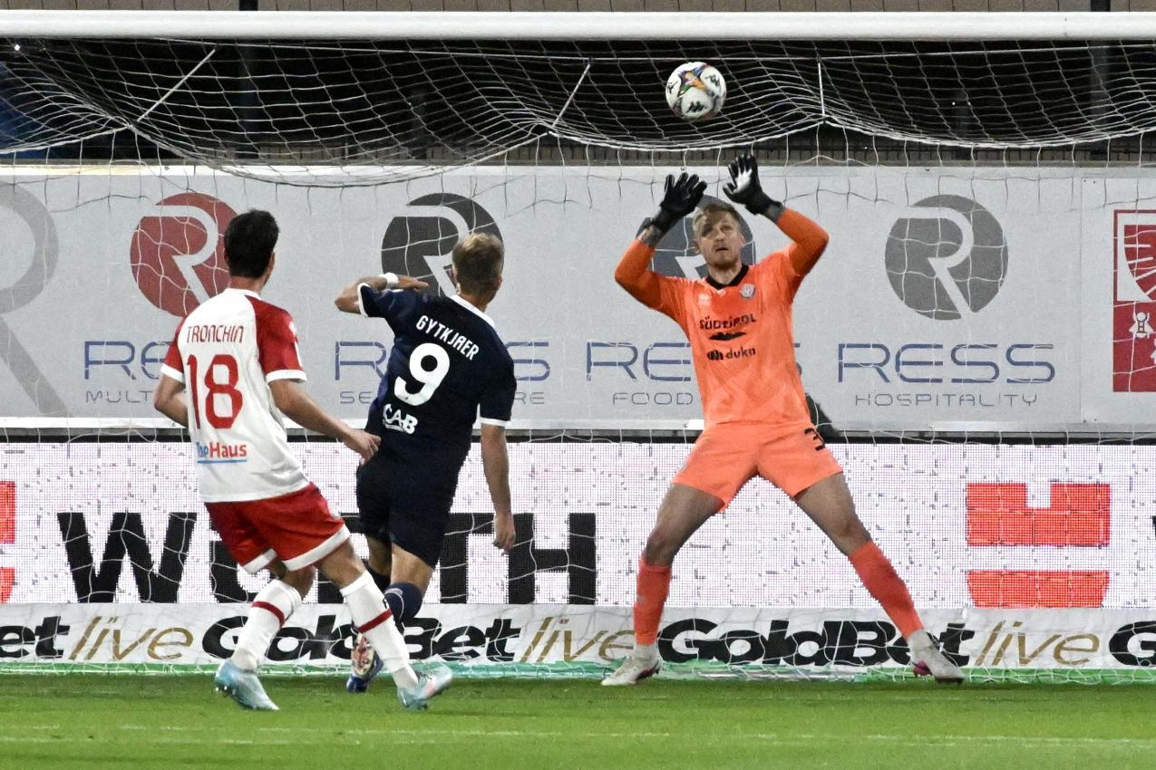 Baris vorerst letzter Auftritt in der Serie B: Das Playout-Rückspiel in Bozen gegen den FCS.
