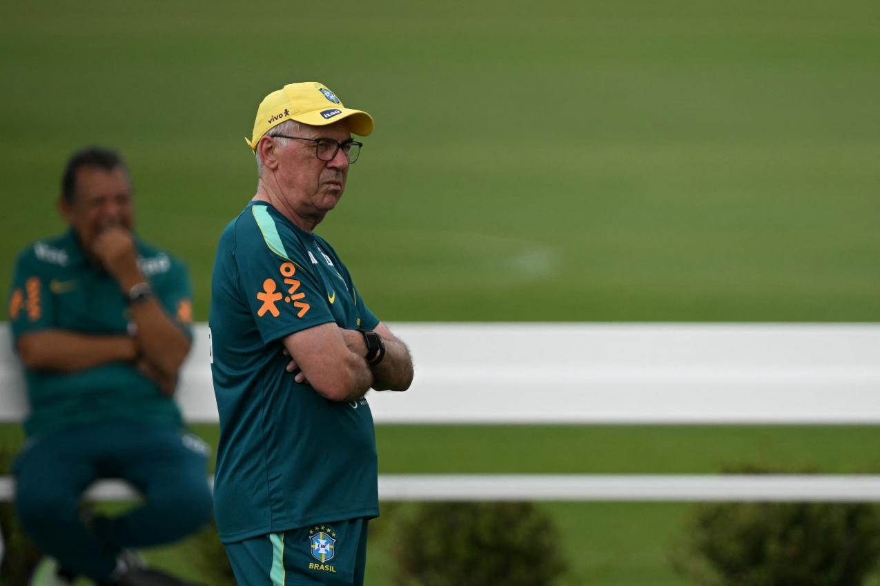 Brasilien-Coach Carlo Ancelotti. © APA/afp / MAURO PIMENTEL
