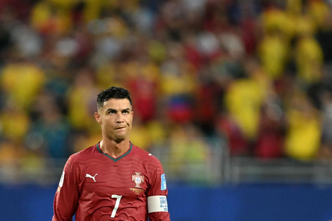 Cristiano Ronaldo kam nicht auf Touren. © APA/afp / CHANDAN KHANNA