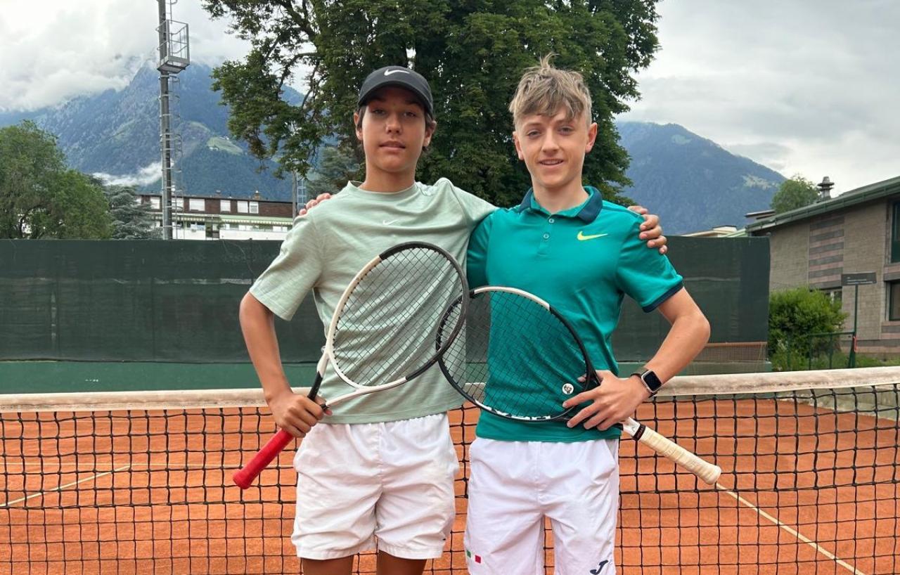 David Christanell (rechts) setzte sich im U14-Finale gegen Riccardo Sara durch.