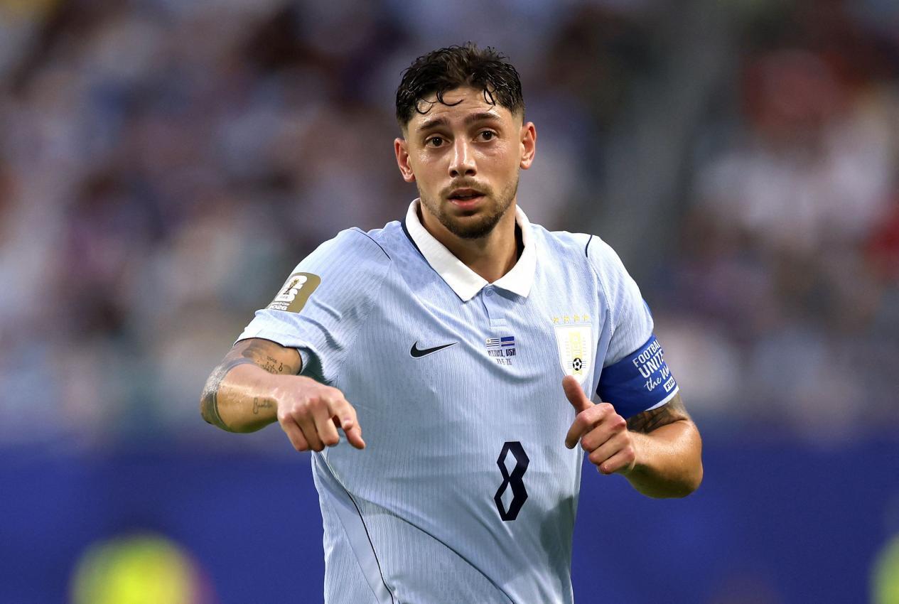Federico Valverde ist der Kapitän von Uruguay. © APA / LARS BARON