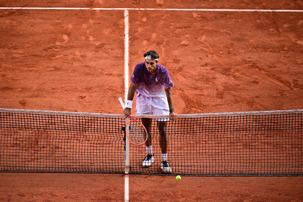 Flavio Cobolli machte ein Riesenspiel, war am Ende aber geschlagen. © APA/afp / JULIEN DE ROSA