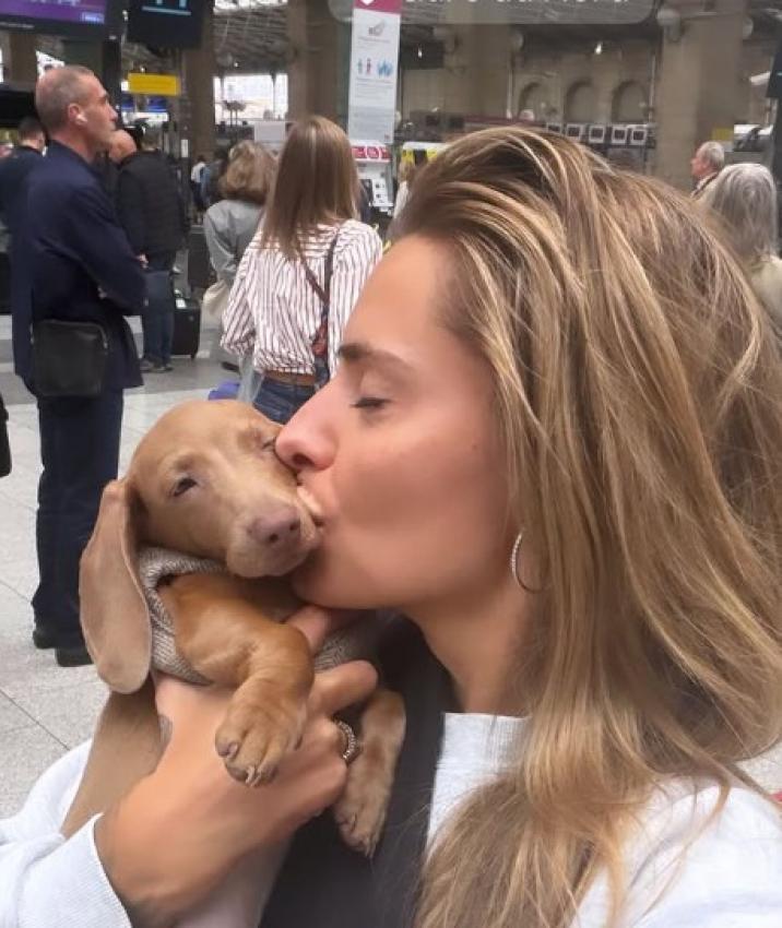 Freundin Sophia Thomalla schenkte Alexander Zverev einen Hund. © sophiathomalla/screenshot