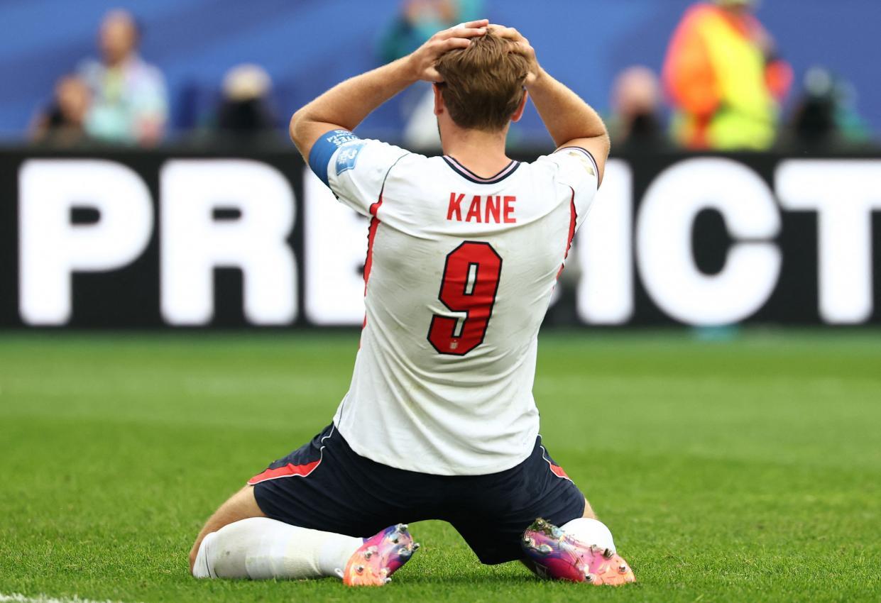 Harry Kane konnte sein Pech teilweise selbst nicht fassen. © APA/afp / FRANCK FIFE