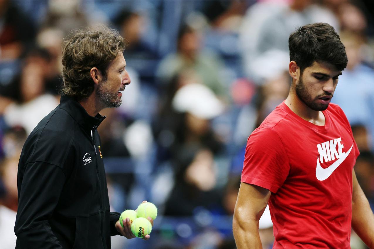 Juan Carlos Ferrero (links) war jahrelang Trainer von Carlos Alcaraz. © GETTY IMAGES NORTH AMERICA / SARAH STIER