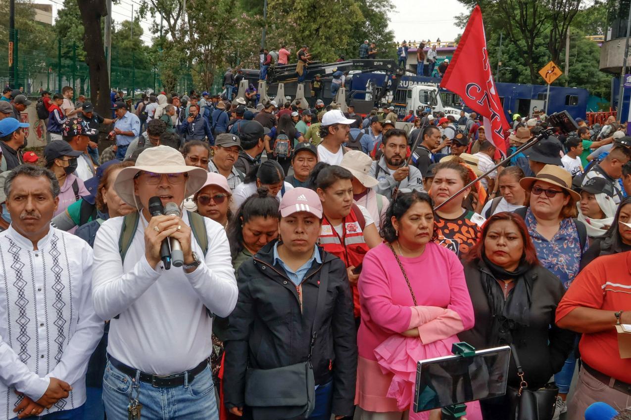 Lehrerproteste haben Mexiko aktuell fest im Griff. © APA/afp / GERARDO MAGALLON