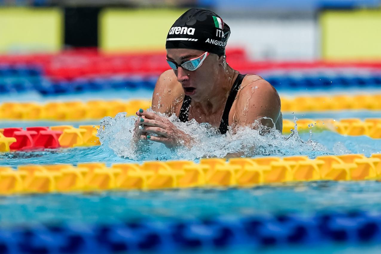 Lisa Angiolini setzte sich über 200 m Brust durch. © Federica Muccichini / Federica Muccichini / Deepbluemedia / Insidefoto