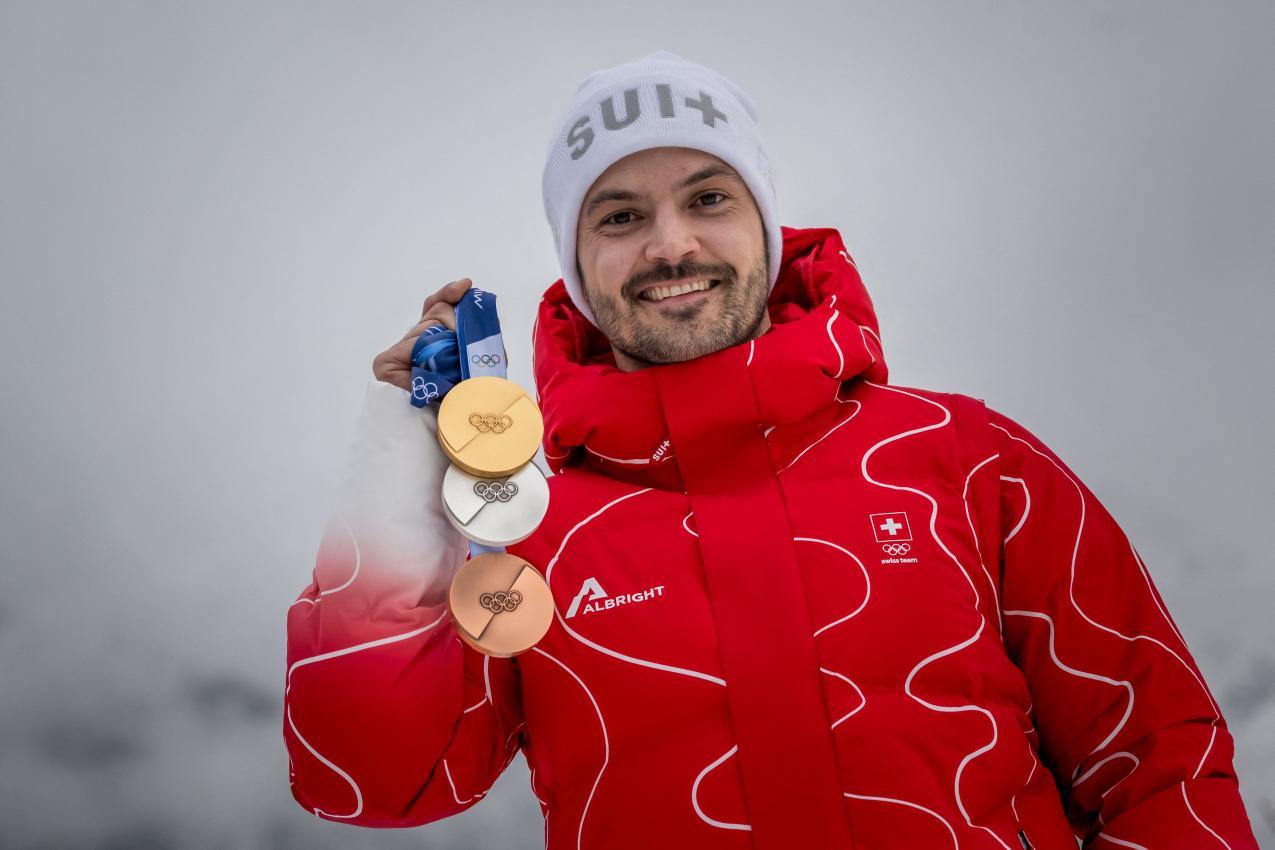 Loic Meillard hat Kritik geäußert. © APA/afp / FABRICE COFFRINI