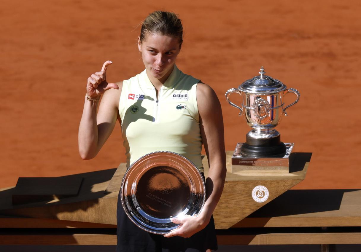 Maja Chwalinska musste mit dem zweiten Platz Vorlieb nehmen. © ANSA / YOAN VALAT