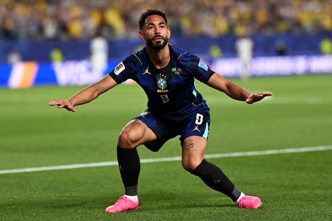 Matheus Cunha erzielte zwei Treffer. © APA/afp / MAURO PIMENTEL