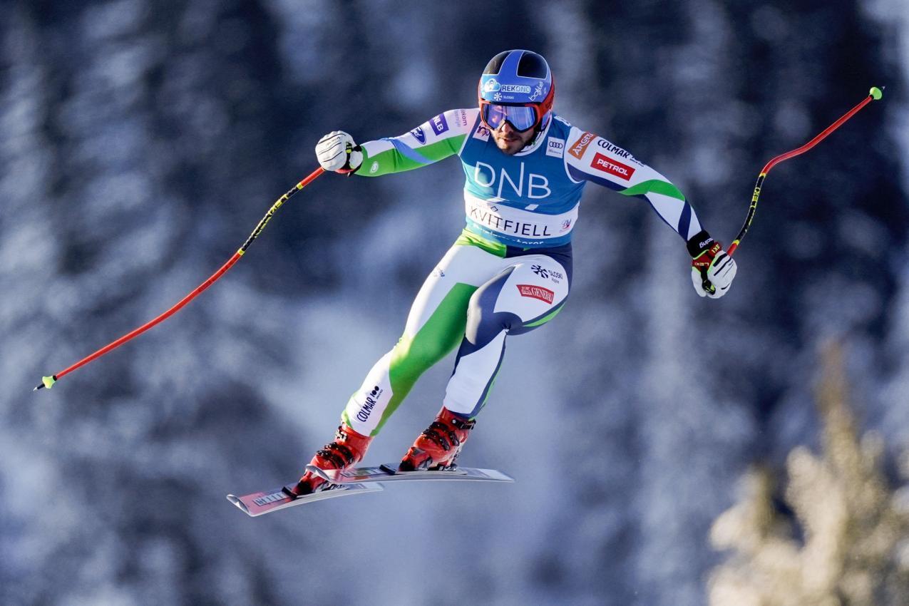 Miha Hrobat in Aktion: Der Ski-Star zählt zu den besten Abfahrern der Welt. © NTB / STIAN LYSBERG SOLUM