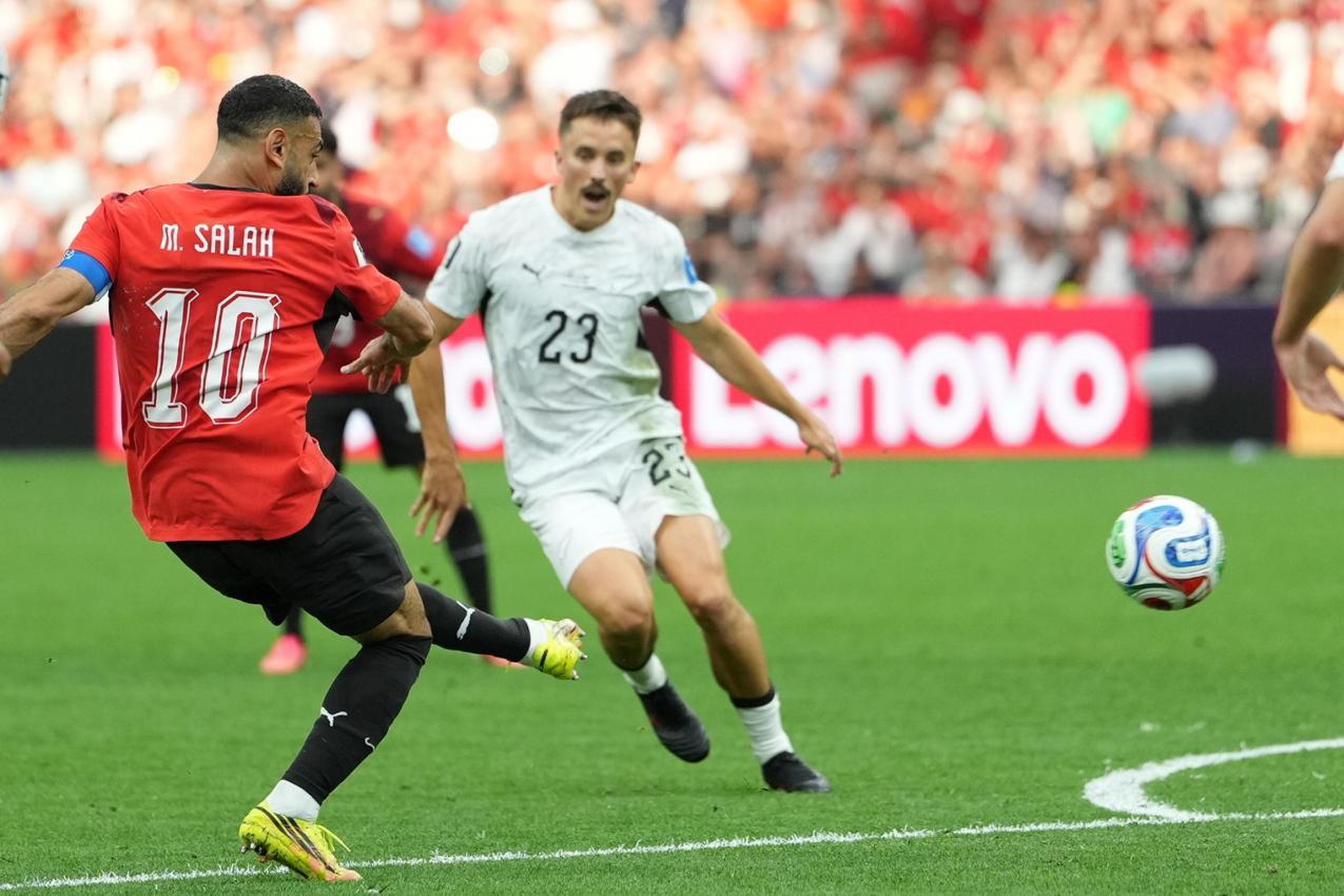Mo Salah führte Ägypten zum Sieg gegen den Iran. © ANSA / BOB FRID