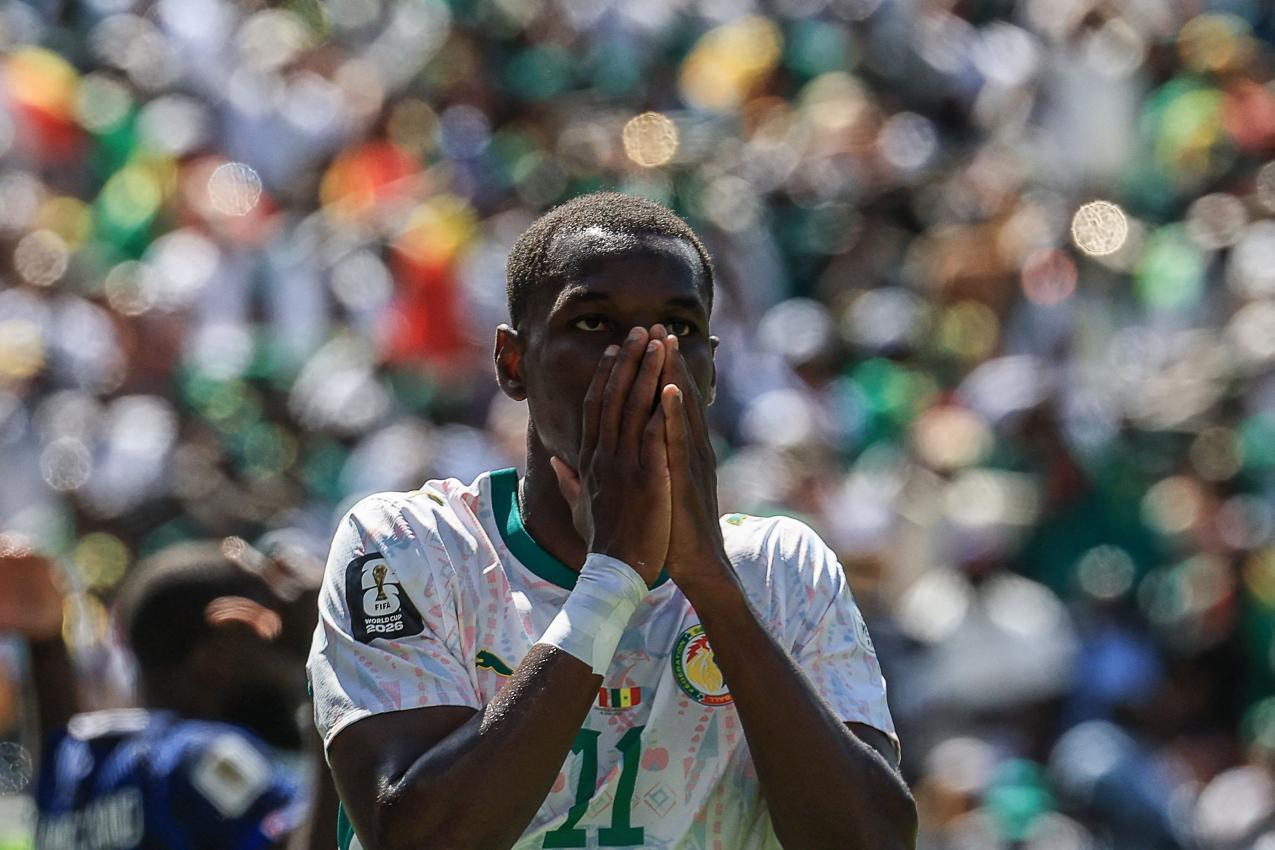 Nicolas Jackson traf nur den Pfosten. © APA/afp / TIMOTHY A. CLARY