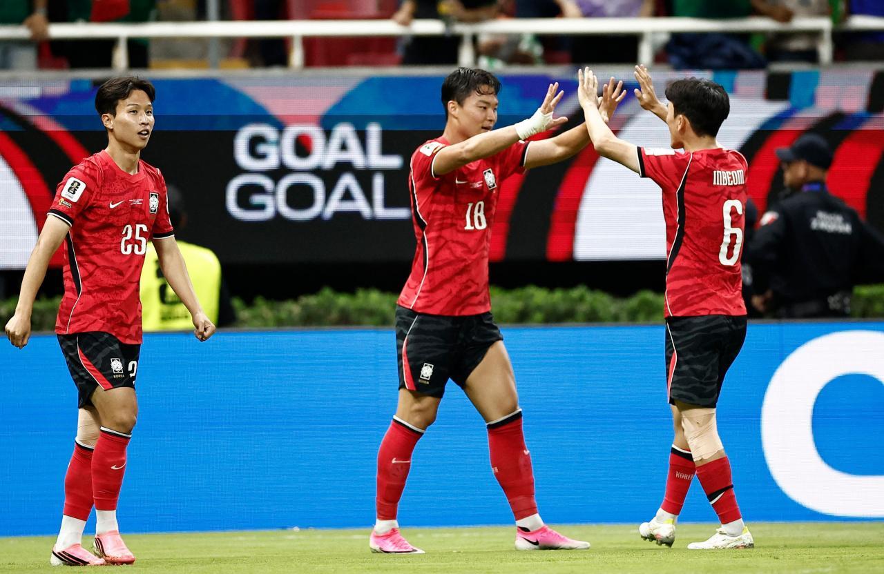 Riesiger Jubel bei Südkorea. © APA/afp / ULISES RUIZ