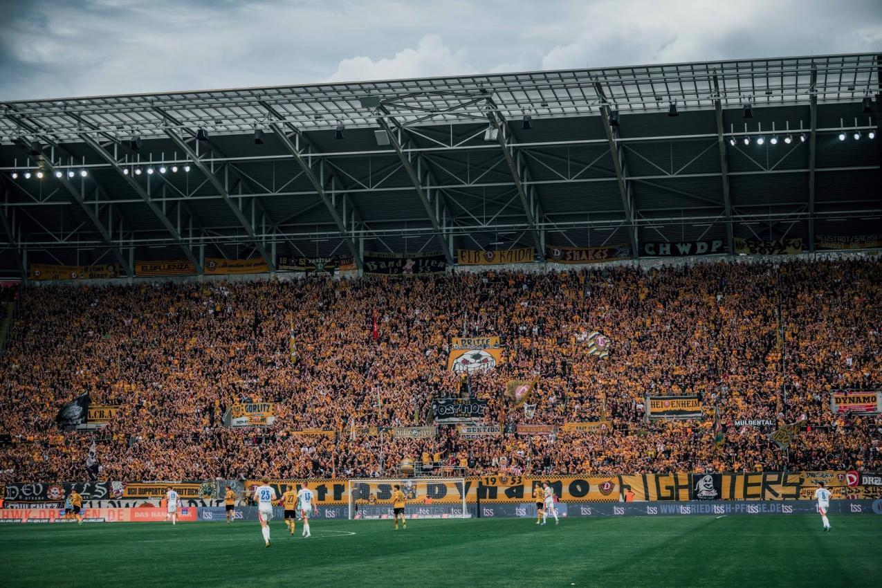 So sieht die Kulisse bei einem Heimspiel von Dynamo Dresden aus. © Dennis Hetzschold