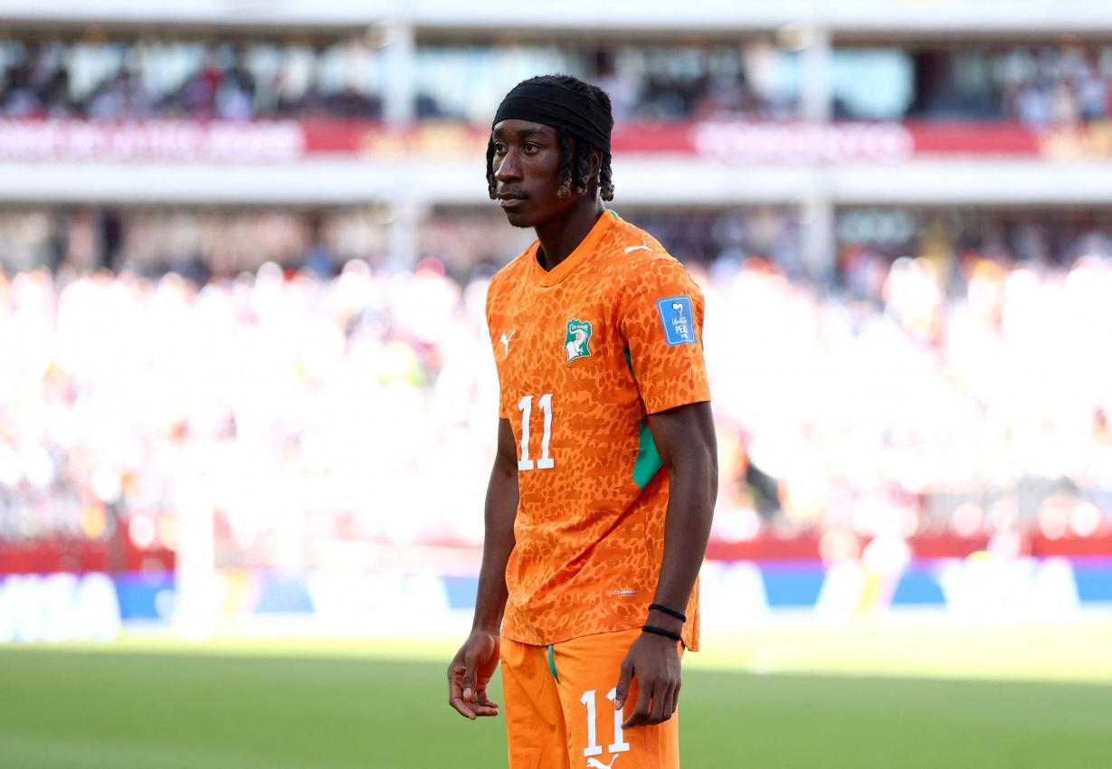 Yan Diomande steht bei der WM mit der Elfenbeinküste im Einsatz. © APA / ROBERT CIANFLONE
