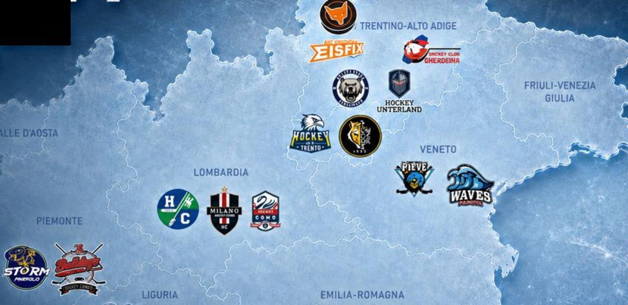 Die Klub-Landkarte der IHL Division 1