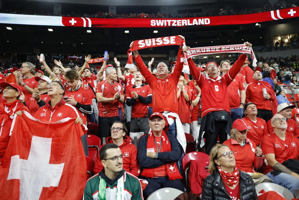 Die Schweiz träumt vom ersten WM-Viertelfinale seit 1954. © ANSA / PETER KLAUNZER