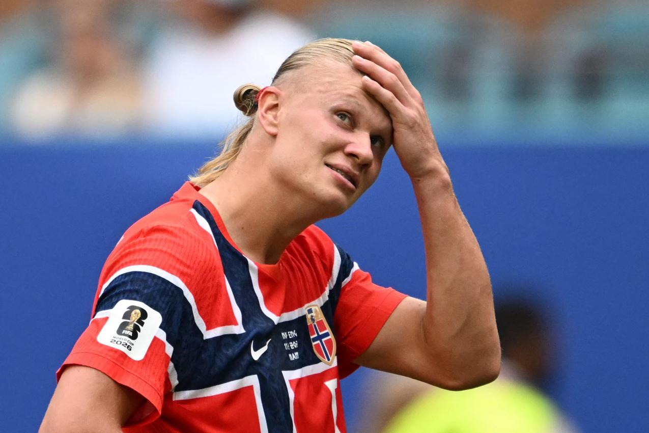 Erling Haaland  blieb diesmal ohne Treffer. © APA/afp / ROBERTO SCHMIDT