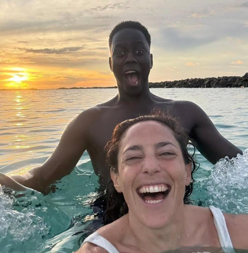 Federica Brignone und ihr neuer Freund James. © Instagram