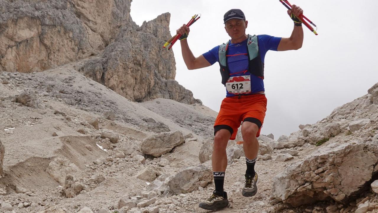 Florian Eisath in Aktion. © Rosengarten Schlern Sky Marathon