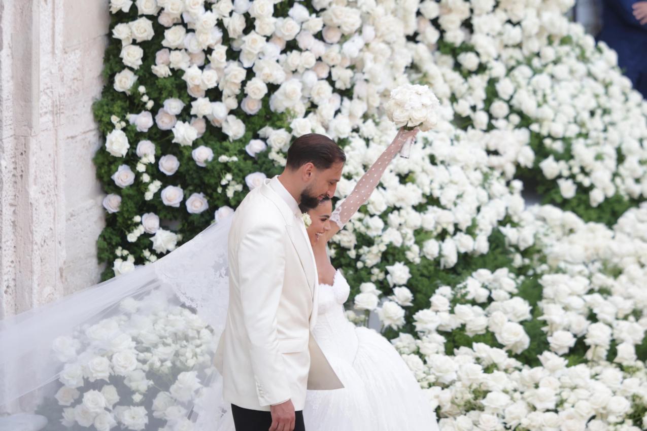 Gianluigi Donnarumma und Alessia Elefante. © ANSA / Donato Fasano