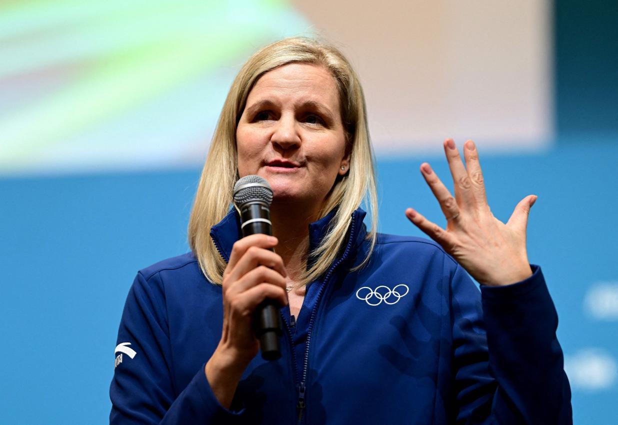 IOC-Präsidentin erklärte die Entscheidung. © APA/afp / DANIELE MASCOLO