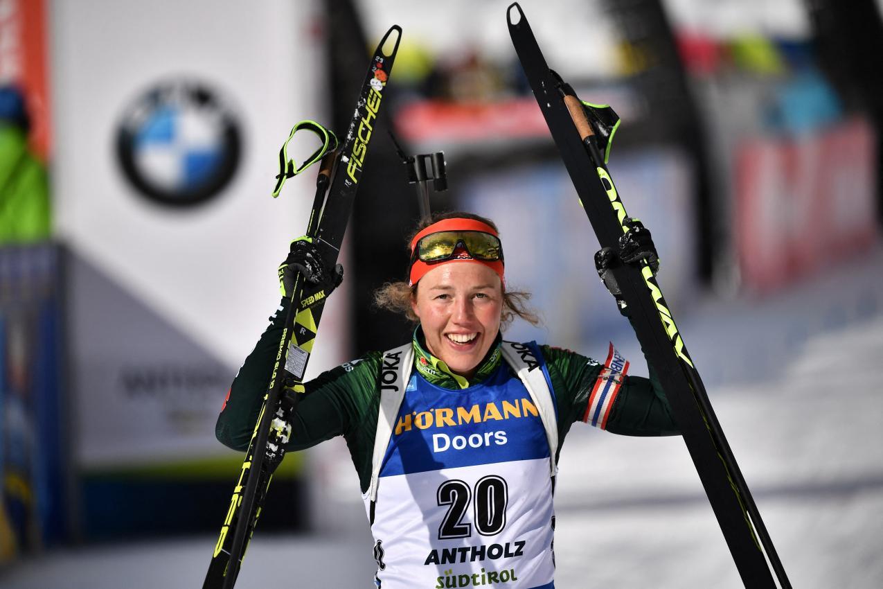 Laura Dahlmeier war eine der besten Biathletinnen der Welt. © AFP / MARCO BERTORELLO