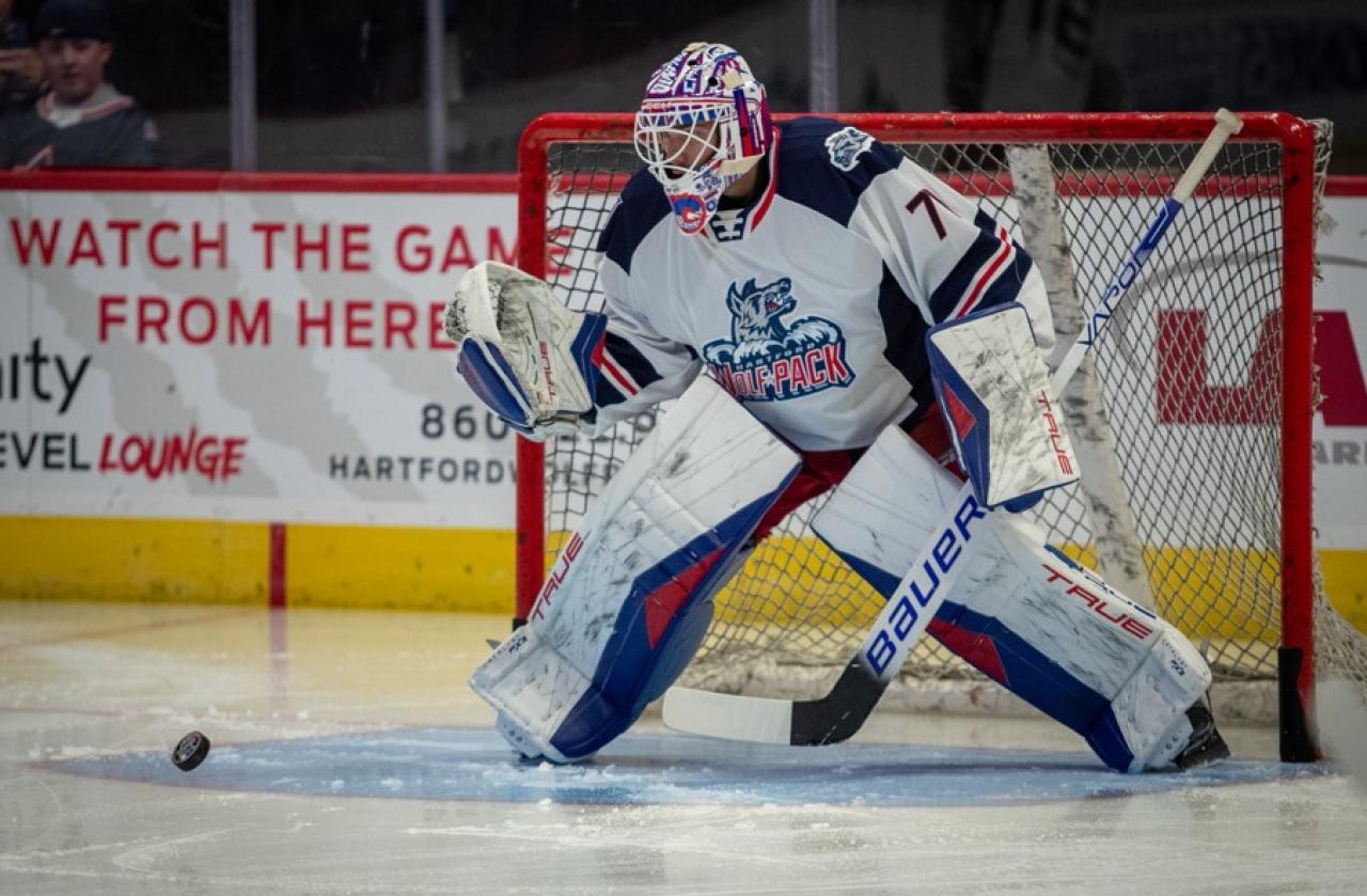 Louis Domingue hat 151 NHL-Spiele auf dem Buckel. © Hartford Wolf Pack