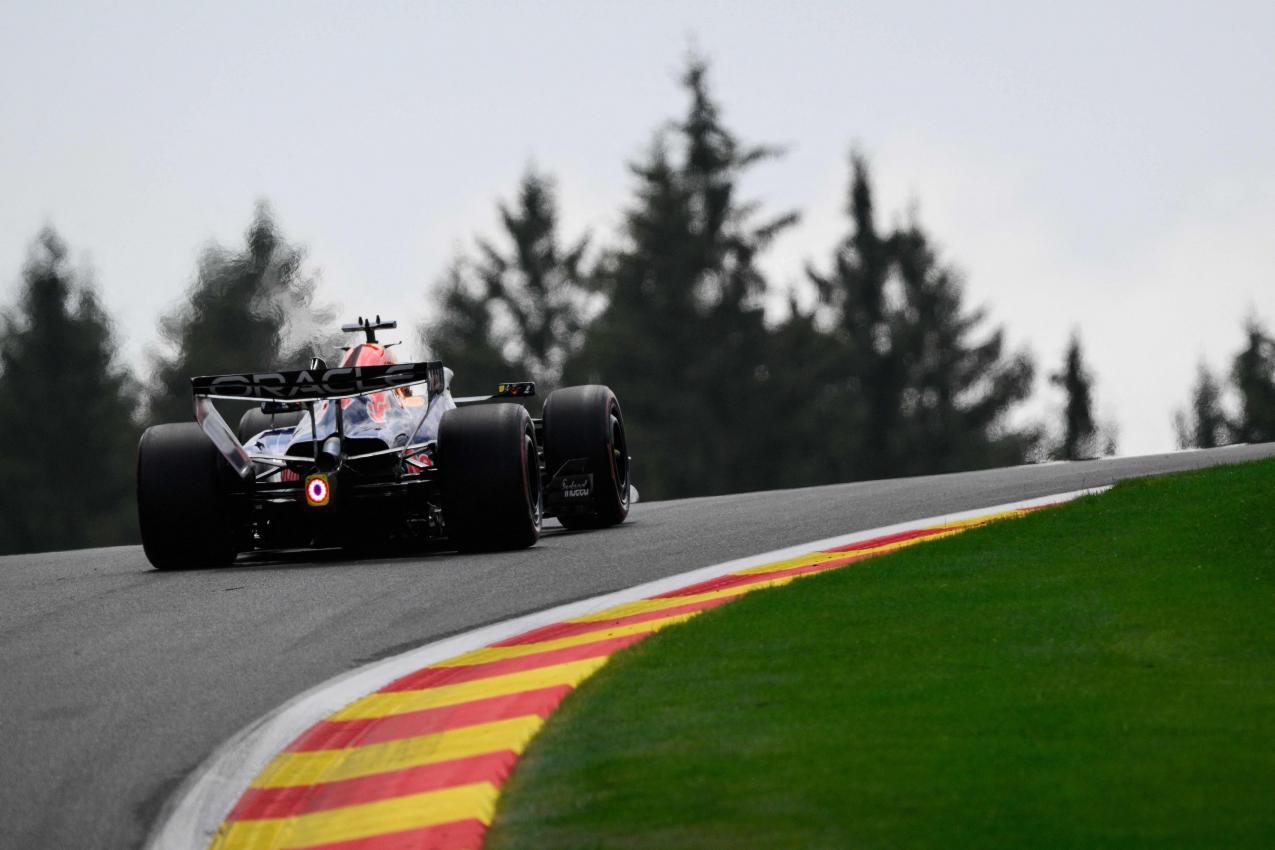 Max Verstappen landete auf Platz zwei. © APA/afp / JOHN THYS